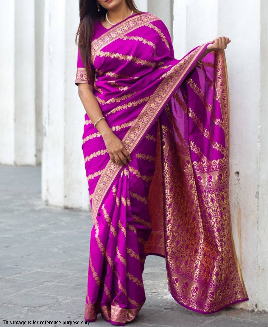 RE - Rani Colored Soft Banarasi Silk Saree