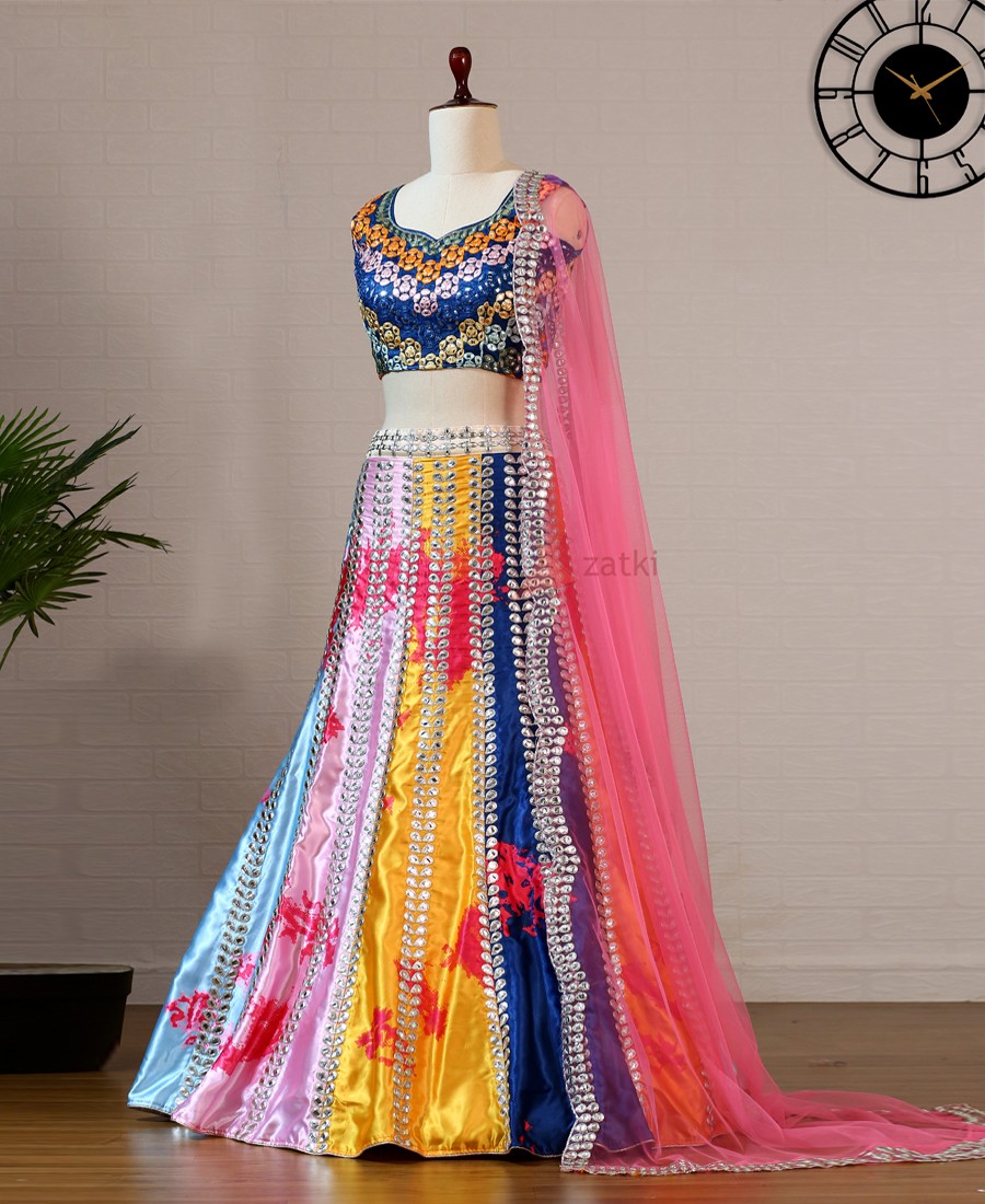 Buy Multi Colour Lehenga for Women Online from India's Luxury Designers 2023